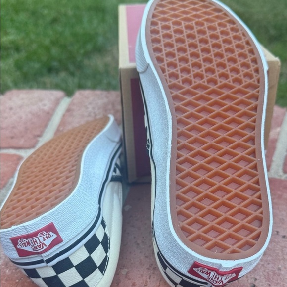 Vans Black and White Checkerboard Slip-Ons - Picture 3 of 5